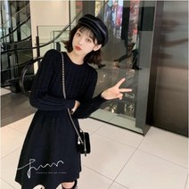 주디앤 여성 워밍 가을 겨울 꽈배기 니트 원피스 리빙공감