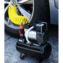 소형 콤프레샤 에어 공기 압축기 휴대용 12v 220v, 12V 단일 실린더 2.5L - 타이어 공기압