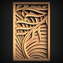 STL Model Leaf for CNC 라우터 3D 프린터 Artcam Aspire bass Relief