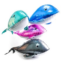 통통아기돌고래은박풍선 파티용품 돌고래풍선, 민트