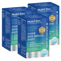 뉴트리딘 프리미엄 화이트 글루타치온 비타민C 3개입, 60정, 3개