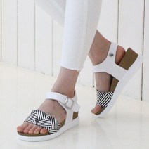 포브 여성 여름 캐주얼 통굽 웨지 스트랩 샌들 리치