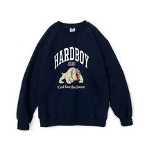 ABNORMALTHING HARDBOY21 CREWNECK (NAVY)