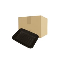 정육포장 용기 T5트레이 3kg 검정 200개 1박스, 1개