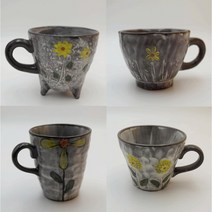 전통찻잔 쌍화찻잔 대추차잔 한방차잔 도자기커피잔, 2. 굽커피잔2p, 1개