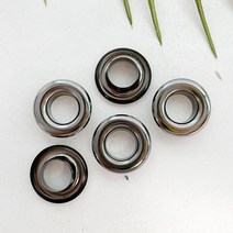 헤세드 국산) 24호 아일렛(내경12mm) 스틸 아일렛 (30쌍), 블랙실버