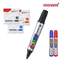 [영번지몰] 모나미 순한 냄새 보드마카 낱색 화이트 보드 마카 펜, 1개, 검정_낱자루(2mm)