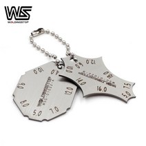 포켓 필렛 접 게이지 키 심 테스트 울란라 측정 (WS 원본 미터법 및 표준 선택), 01 2Pcs Metric mm