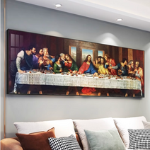 서래아트 Last supper 최후의만찬 4 version 특대형 액자 레오나르도다빈치 예수님과 열두제자 전면강화아크릴 알루미늄프레임, 03드로잉판, 알루미늄블랙