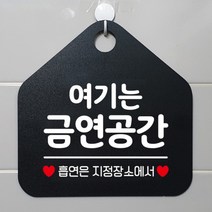 [바보사랑] 오픈 사무실 문 실내 걸이용 포맥스 화장실 금연 안내판 팻말 제작 288여기는, 옵션1:288여기는금연공간 / 옵션2:화이트판+문구블루
