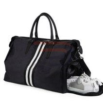 파샵 2색라인 골프보스턴가방 여성골프보스턴백 여행용보스턴백 남자보스턴백, BW (블랙&화이트)