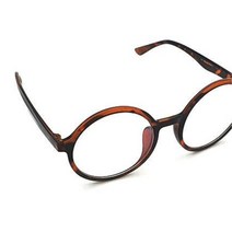 포인트안경테 호피무늬 포인트 베이직디자인 둥근안경테 패션용원형안경테