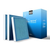 1+1+1 필터포유 0.3um 블루 헤파 초 미세먼지 자동차 에어컨 히터 필터, 3개, CFUB001-맥스크루즈(더뉴)