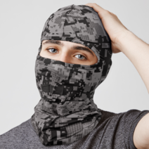 여름용 쿨 바라클라바 오토바이 안면마스크 버프 복면, 그레이