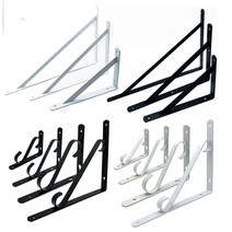 받침대 S자형 단조 선반대 꺽쇠 브라켓 받침대 꺽쇠철물 까치발, 대형 화이트 [ L ] ( 280mm * 400mm ), 1개
