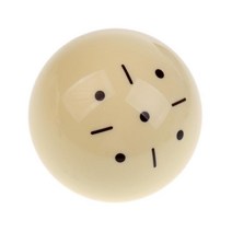 블랙 도트 풀 당구 훈련 큐 볼 57mm 품질 수지 - 기술 향상, 베이지