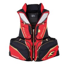 시마노 VF-111U BLOOD RED XL 낚시조끼 구명조끼 윤성정품, 레드