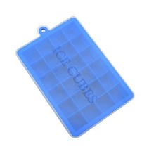 해동트레이 venlohome 24 ice cube tray 식품 등급 실리콘 ice cube maker mold with lid for ice cream 초콜릿 파티 위스키, 푸른