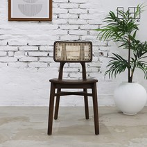 끌레오 루체 천연 원목 라탄 식탁 카페 의자 인테리어 디자인 라운지 체어 CL436, 01_월넛