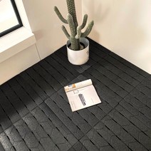 알뜨리 층간소음 거실 베란다 놀이방 매트, 블랙4p