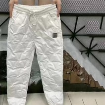 우모복 백패킹 우모 보온 패딩 다운 바지 겨울 면 여성용 눈 겉옷 2022 겨울 새로운 하이 웨이스트 두꺼운 캐주얼 피트 하렘 따뜻한 캐주얼