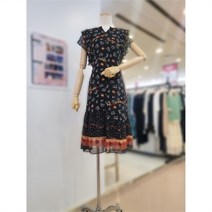 셀러허브 1 SARAJ 세이브존03 에스닉 프린팅 백스트립 원피스 STMSOP055
