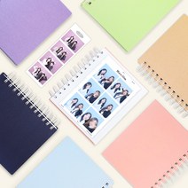 메모리즈 포토인생 네컷앨범 포카 초음파 사진첩 접착식 포토북 선물 사진인화, 라벤더