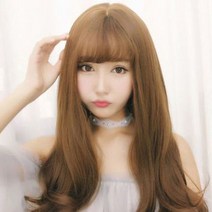 웨이브롱 자연스러운 여신머리 예쁜가발 (망포함), 상세페이지 참조, 쿠팡 시아-밀크_망O, 쿠팡 본상품선택