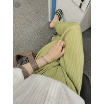 바지 9부 바지 여름 얇은 여자 일자 바지 오르간 바지 와이드 팬츠 캐주얼 바지