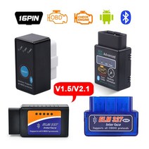 자동차코드리더기 자동차스캐너 elm327 블루투스 obd2 v1.5 elm 327 v 1.5 obd 2 자동차 진단 도구 스캐너 미니 어댑터, 2010년 이후 버전용 v2.1