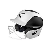 이스턴 마스크 유령 타격 헬멧 패스트 피치 소프트볼 투톤 매트 멀티 사이즈 컬러, L/XL (7 1/8 - 7 3/4), Black/White