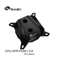 Bykski CPU 수냉식 블록 사용 INTEL LGA1150 1151 1155 1156 1200 1700 / 2011/ 2066 Black POM 라디에이터, 01 POM Block