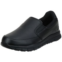 Skechers 남성용 남파 그로톤 서비스 슈즈 블랙 폴리우레탄 9.5 W US