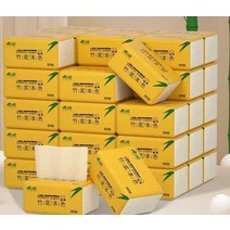 핸드타올 대나무 각티슈 친환경 400매 냅킨 화장지, 40팩 패키지 A