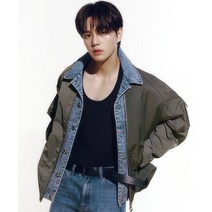 GUESS 데님 라이너 탈착 코치 점퍼