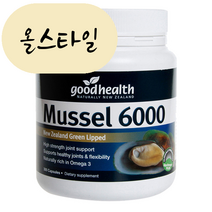 그린머슬 초록입홍합 굿헬스 뉴질랜드 6000mg, 굿헬스 초록입홍합 6000mg 300캡슐