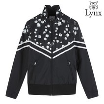 링스골프 링스 봄 여성 플라워 블록 점퍼 L2101JP261_BK