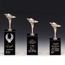 A7131-32-33 _ 홀인원 싱글 알바트로스 골프 트로피 기념패 상패 싸이클버디 사이클버디 이븐파 이븐 언더파 언더 라베 크리스탈 주석 청동 크리스탈컵, 크롬도금