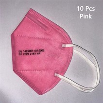 FFP2 kn95 fpp2 승인 CE 호흡기 페이스 ffp3 덴탈마스크, 기본, T13-10PCS Pink