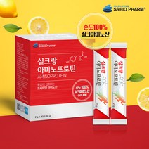 식물성 단백질 실크 아미노산 피브로인 펩타이드 파우더 누에고치 저분자 가수분해 BCAA 아르기닌 필수아미노산 헬스 보충제 쉐이크 프로틴 음료 가루 분말, 30포 x 1박스