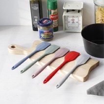 반죽용 아이싱쿠키용 실리콘스패츌러 볶음 홈베이킹 스파츌라 도구 이유식준비물 요리 주방 주걱, 1개, 다크핑크