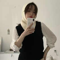 선빛 마리안 니트 바라클라바