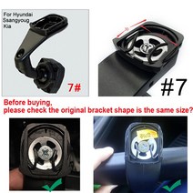 차량용모니터 모니터 비디오 헤드레스트 스크린 GreenYi-4.3 인치 TFT LCD 자동차 특수 브래킷 백미러 모니, 10 bracket 7-