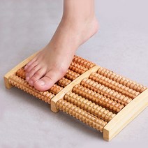 원목 발바닥 마사지기 지압 풋 롤러 가정용 사무실 발 안마기, 원목 발지압 롤러-FR27