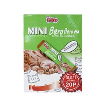 더캣츠 미니베로베로 20p 닭고기 x5개 고양이캔 고양이간식 고양이사료, 5개