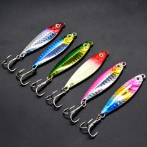 마리수 메탈지그 삼치 농어 갈치 고등어 산천어 배스 쏘가리 메탈 7g-40g, 7g, 그린갈치