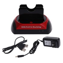 외부 하드 드라이브 도킹 스테이션 USB 2.0 ~ 2.5 3.5 인치 SATA IDE 듀얼 슬롯