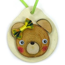 퍼니스쿨 나무 목걸이 동물 장식세트 선물 만들기세트 나무펜던트, 1세트, 3. 곰
