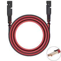 전동 오토바이 밧데리 SAE-SAE 12V-24V 배터리 충전 케이블 빠른 분리 연장 2 핀 먼지 캡 DC 연결 코드 플, 03 Len고성능h 3M 10FT
