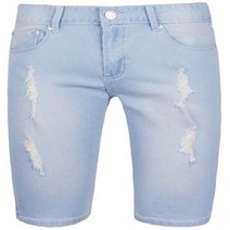 (남자옷도매) 남자의류도매 JDP-082 총알구제 하프팬츠 (S-XL) 연청